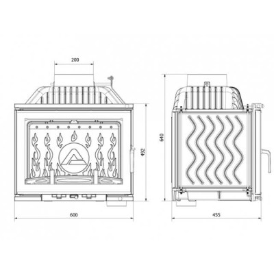 Камінна топка KAWMET W17 Dekor (12.3 kW) EKO