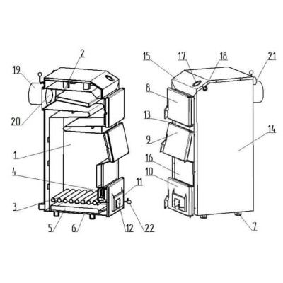 Котел твердопаливний Маяк STANDARD PLUS